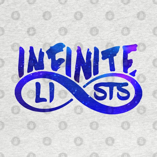 infinite lists Merch by NewMerch